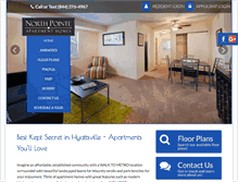 Tablet Screenshot of northpointemdapts.com